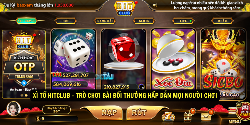 Xì tố Hitclub Trò chơi bài đổi thưởng hấp dẫn mọi người chơi