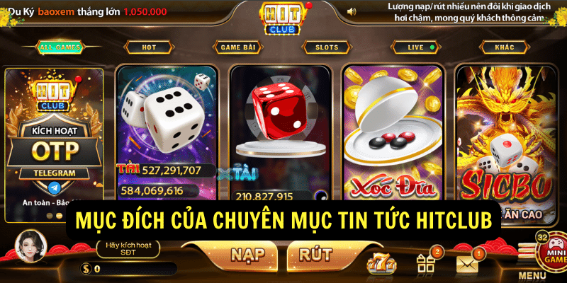 Mục đích của chuyên mục Tin Tức Hitclub